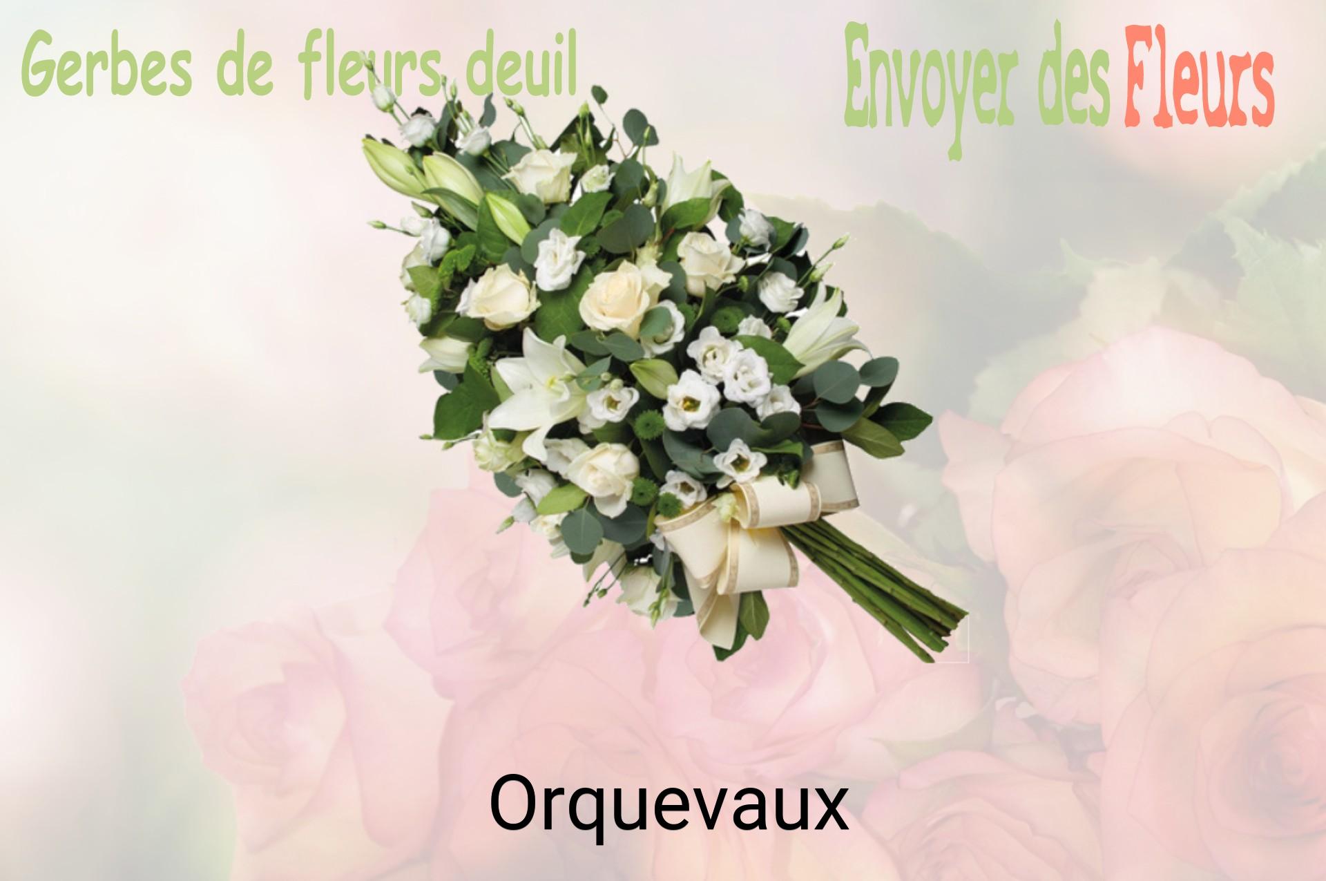 Gerbe de fleurs de deuil livrée à Orquevaux